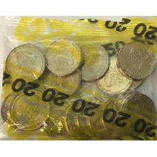 AUSTRALIA 2014 . ONE 1 DOLLAR COINS . RAM SECURITY BAG OF 20 . 100 YEARS OF ANZAC